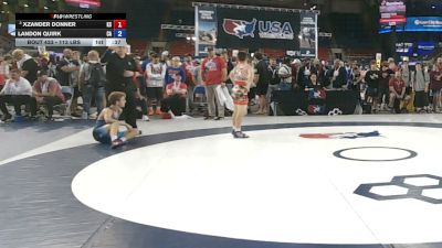 113 lbs Champ. Rd Of 64 - Xzander Donner, Kansas vs Landon Quirk, California