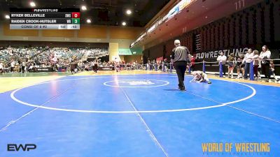 70 lbs Consi Of 8 #2 - Ryker Belleville, Shelton Wrestling Club vs Raiden Crook-Hutsler, White River Hornets Wrestling Club