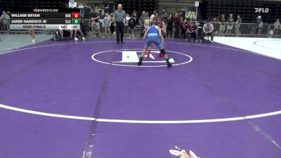 86 lbs Semifinal - William Bryan, Ridgewood vs Jared Haddock Jr, Ellendale