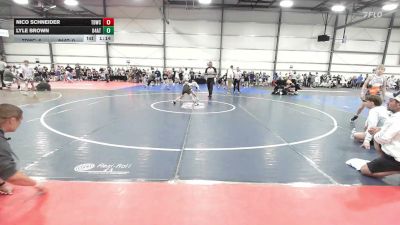 85 lbs Rr Rnd 2 - Joey Hertzog, TDWC Maniacs Blue - MS vs Brody Messick, 84 Athletes - MS