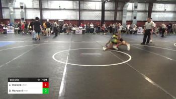 189 lbs Quarterfinal - Zaire Wallace, Unattached vs Qadir Hayward, Unattached
