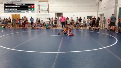 55-60 lbs Cons. Round 1 - River Wiesehan, Thoroughbred Wrestling Academy vs Kai Chambers, Iguanas Wrestling Club