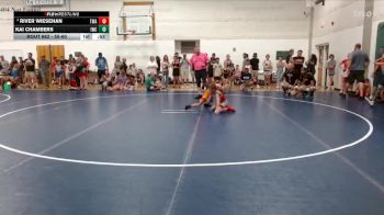 55-60 lbs Cons. Round 1 - River Wiesehan, Thoroughbred Wrestling Academy vs Kai Chambers, Iguanas Wrestling Club
