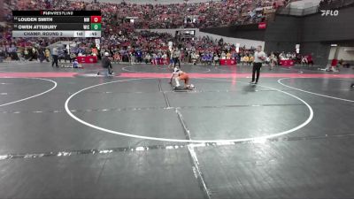 87 lbs Champ. Round 2 - Louden Smith, Mishicot Wrestling vs Owen Attebury, Weigh In Club
