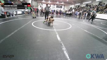 43 lbs Semifinal - Walker Williams, Team Tulsa Wrestling Club vs Breckyn Collins, Jay Wrestling Club