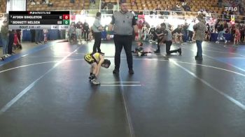 47 lbs Quarterfinal - Bennett Nelsen, GGBA vs Ayden Singleton, Indian Creek