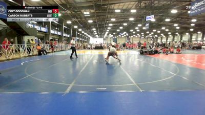 126 lbs Rr Rnd 2 - Colt Goodman, Indiana Outlaws Gray vs Carson Roberts, CentralMD Blue