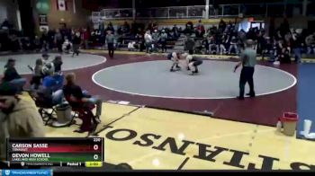 220 lbs Cons. Round 4 - Carson Sasse, Tonasket vs Devon Howell, Lakeland High School