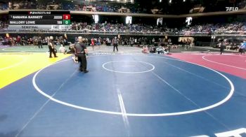6A 152 lbs Semifinal - Samaria Barnett, Converse Judson vs Mallory Lowe, Euless Trinity