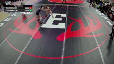 Champ. Round 1 - LilyAnn Willing, Tekamah-Herman Girls vs Cammie Rader, Bridgeport Girls