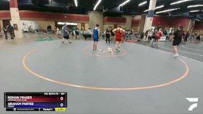 187 lbs Round 2 - Roman Fraser, Spartan Mat Club vs Graham Partee, Texas