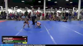 56 lbs Round 3 (10 Team) - Alivia Fowler, Orchard South vs Carter Hardy, Distinguished Green