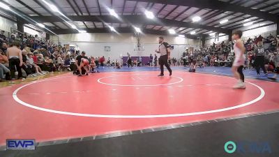 64 lbs Rr Rnd 1 - Camdon Lundholm, Owasso Takedown Club vs Kopelan Kirby, Tahlequah Wrestling Club