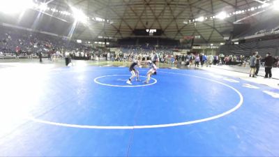 85 lbs Semifinal - Kylie OBrien, Auburn A-Team vs Alyse Gudde, Punisher Wrestling Company