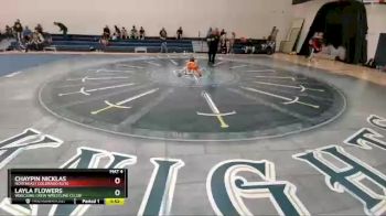 53-58 lbs Round 3 - Chaypin Nicklas, Northeast Colorado Elite vs Layla Flowers, Wrecking Crew Wrestling Cllub