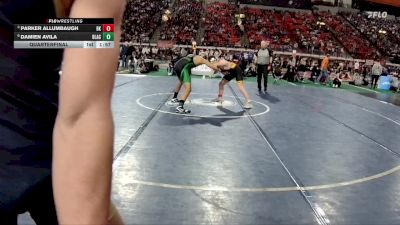 5A 175 lbs Quarterfinal - Parker Allumbaugh, Bishop Kelly vs Damien Avila, Blackfoot