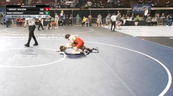 D 1 120 lbs Champ. Round 1 - Dan Crowley, Brother Martin vs Brody Wilson, Terrebonne