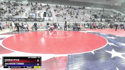 53 lbs Quarterfinal - Charlie Wylie, NJ vs Mackenzie Carder, OH