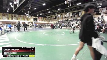 144 lbs Champ. Round 1 - Jayden Haygood, Saint Francis vs Mateo Valdez, Bishop Amat