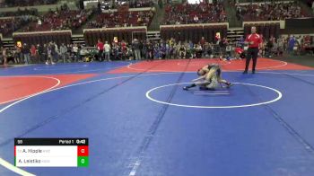 58 lbs Quarterfinal - Avyn Hipple, Havre Wrestling Club vs Ashton Leistiko, Miles City Wrestling Club