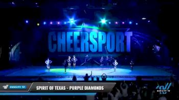Spirit of Texas - Purple Diamonds [2021 L2 Junior - Small - B Day 2] 2021 CHEERSPORT National Cheerleading Championship