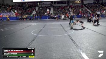 46 lbs Quarterfinal - Chance Wilder, Triumph vs Layton Broeckelman, Oakley