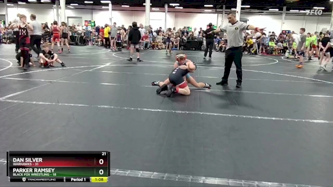 88 lbs Round 3 (8 Team) - Dan Silver, Warhawks vs Parker Ramsey, Black ...