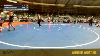 120 lbs Consi Of 8 #2 - Kierra Keys, MilLard South Wrestling Club vs Carmen Davidson, SlyFox Wrestling Academy