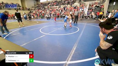 60 lbs Consi Of 8 #2 - Easton Meeker, Collinsville Cardinal Youth Wrestling vs Paxton Hattaway, Tiger Trained Wrestling