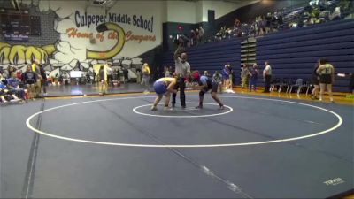 185 lbs Semifinal - Ava Jane Graveline, Robinson vs Mahalia Adams, Potomac Senior