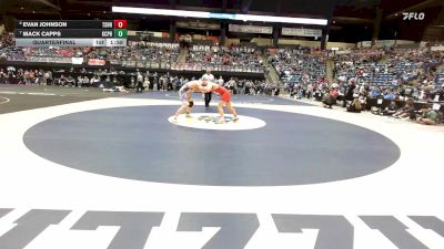 175 lbs Quarterfinal - Mack Capps, Kansas City-Piper HS vs Evan Johnson, Tecumseh-Shawnee Heights HS
