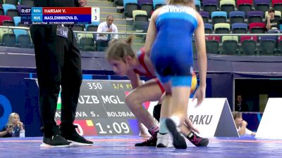 43 kg 1/4 Final - Valia Harsan, Romania vs Daria Maslennikova, Russia