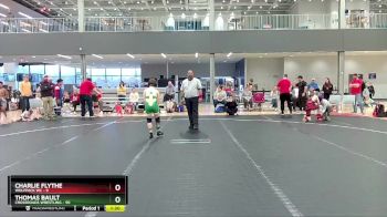 96 lbs Finals (8 Team) - Thomas Bault, Crossroads Wrestling vs Charlie Flythe, Wolfpack WC