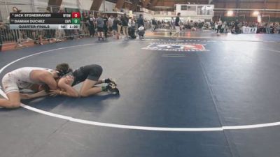 120 lbs Quarterfinal - Jack Stonebraker, Wyoming Seminary vs Damian Duchez, Capital Wrestling Club