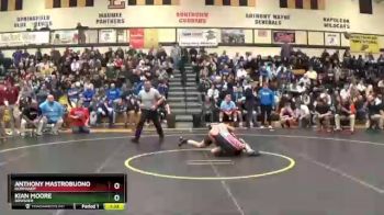 157 lbs Champ. Round 1 - Kian Moore, Bowsher vs Anthony Mastrobuono, Normandy