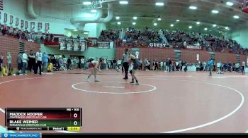 100 lbs Champ. Round 2 - Maddox Hooper, Contenders Wrestling Club vs Blake Weimer, Noblesville Wrestling Club