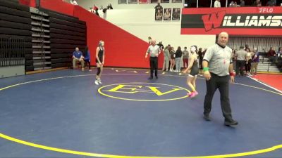 100 lbs Cons. Semi - Gracey Pumphrey, Ottumwa vs Aubrey Krueger, Benton Community