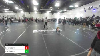 50 lbs Consolation - Caleb Morales, Top Rank vs Levi Ortzow, West Las Vegas Junior Wrestling
