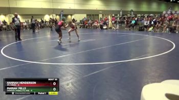 110 lbs Round 4 (6 Team) - Hannah Henderson, STL Green vs Mariah Mills, Charlie`s Angels-FL Pnk