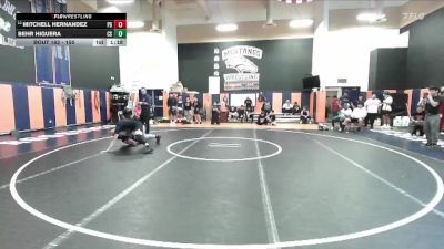 150 lbs Champ. Round 2 - Behr Higuera, Canyon Springs vs Mitchell Hernandez, Palm Desert