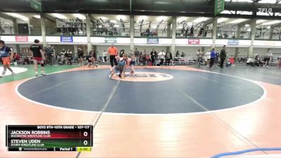 107-117 lbs Cons. Semi - Jackson Robbins, Rochester Wrestling Club vs Steven Uden, Storm Wrestling Club