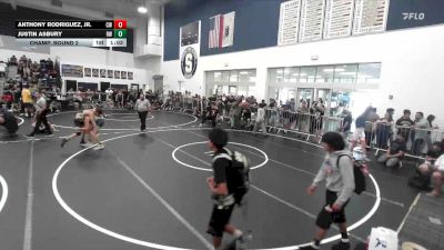 120 lbs Champ. Round 2 - Anthony Rodriguez, Jr., ChurchBoyz WC vs Justin Asbury, Reign WC