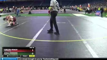Girls - 125 lbs Cons. Round 3 - Chelsea Roach, Cass City HS vs Emma Donovan, Forest Hills Eastern HS