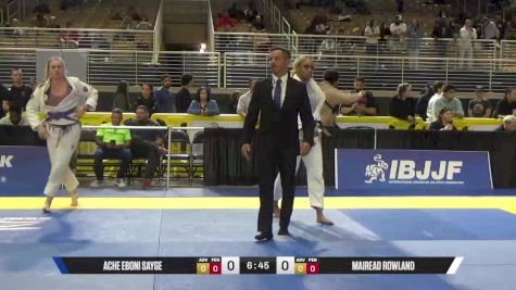 Mairead Rowland vs Ache Eboni Sayge 2025 Pan Jiu Jitsu IBJJF Championship