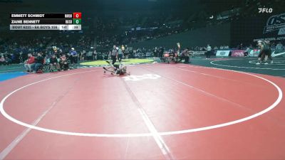 6A Boys 106 lbs Cons. Round 2 - Emmett Schmidt, North Medford Boys vs Zaine Bennett, Roseburg Boys
