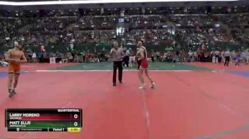 D2-126 lbs Quarterfinal - Larry Moreno, Wauseon vs Matt Ellis, Waynesville