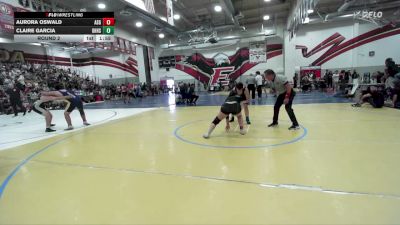170 lbs Round 2 - Aurora Oswald, Threshold Wrestling Club vs Claire Garcia, Granite Hills HS