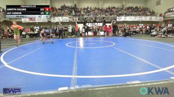 83 lbs Rr Rnd 2 - Ashtyn Collins, Pitbull Wrestling Academy vs Lily Carson, Owasso Takedown Club