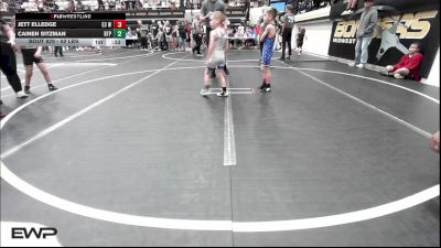 52 lbs Quarterfinal - Jett Elledge, E3 Wrestling vs Cainen Sitzman, Tulsa Blue T Panthers