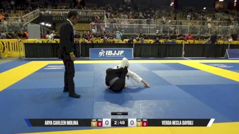 Verda Necla Saygili vs Arya Carleen Molina 2025 Pan Kids Jiu-Jitsu IBJJF Championship